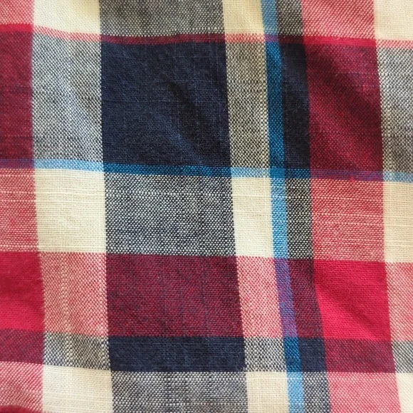 Baby Gap Plaid Lined Long Sleeve Button Down Shirt Toddler 18-24 Months Red Blue - Picture 9 of 12